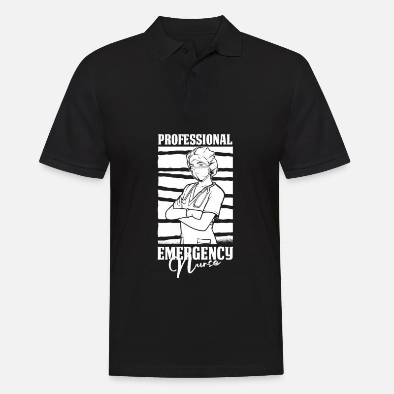 Krankenschwester Fachmann - Männer Poloshirt - Schwarz