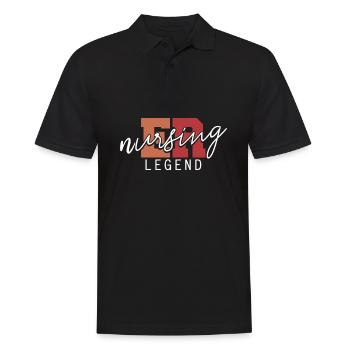Krankenschwester Notfall Krankenschwester - Männer Poloshirt - Schwarz - Vorne - Kai (181cm)
