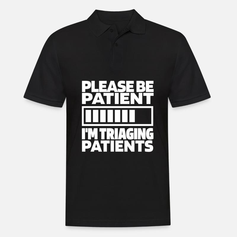 Krankenschwester Lustig Notfallkrankenschwester - Männer Poloshirt - Schwarz