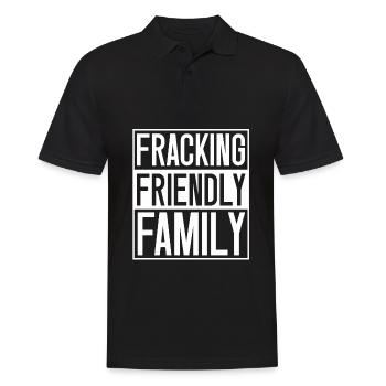 Oilfield Oil Rig Fracking - Men's Polo Shirt - black - Front - Kai (181cm)