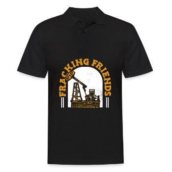 Fracturation hydraulique de plate-forme pétrolière de champ pétrolifère - Polo Homme - noir - Devant - Kai (181cm)