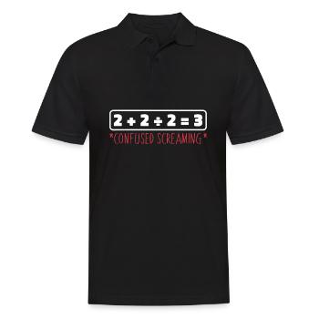 Mathelehrer Mathe Lehrer Lustig - Männer Poloshirt - Schwarz - Vorne - Kai (181cm)