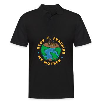 Oilfield Oil Rig Fracking - Men's Polo Shirt - black - Front - Kai (181cm)