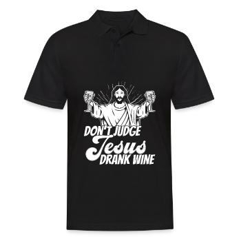 Kaffee Cafe - Männer Poloshirt - Schwarz - Vorne - Kai (181cm)