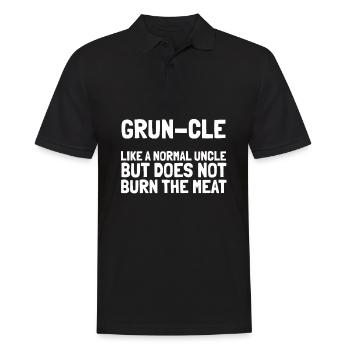 Bbq Grilling Uncle - Men's Polo Shirt - black - Front - Kai (181cm)