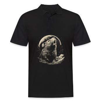 Guinea Pig Guinea Pig Moon - Men's Polo Shirt - black - Front - Kai (181cm)
