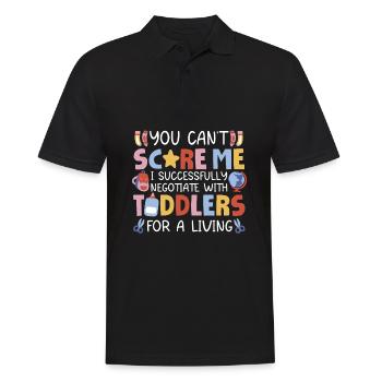 Institutrice de maternelle, assistante maternelle - Polo Homme - noir - Devant - Kai (181cm)
