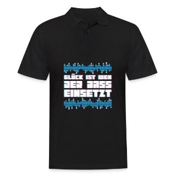 Techno Raver Lustig - Männer Poloshirt - Schwarz - Vorne - Kai (181cm)