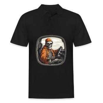Lkw Fahrer Trucker Lastwagenfahrer - Männer Poloshirt - Schwarz - Vorne - Kai (181cm)
