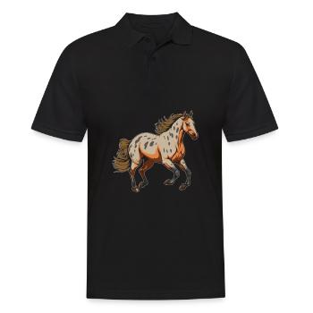 Sports équestres équestres à cheval - Polo Homme - noir - Devant - Kai (181cm)