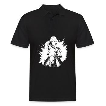 Sports équestres équestres à cheval - Polo Homme - noir - Devant - Kai (181cm)