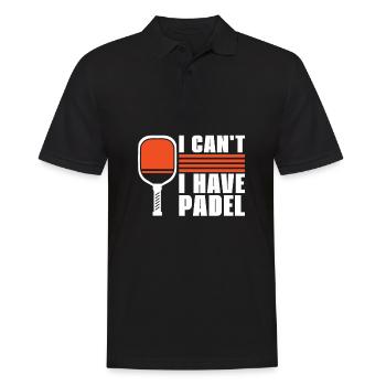 Padel No Puedo Tengo Padel - Men's Polo Shirt - black - Front - Kai (181cm)