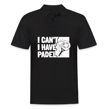 Padel No Puedo Tengo Padel - Männer Poloshirt - Schwarz - Vorne - Kai (181cm)