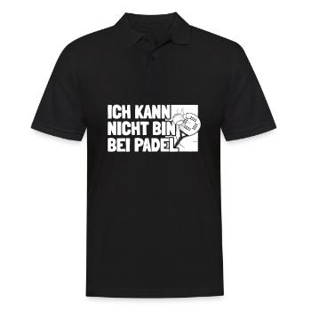 Padel No Puedo Tengo Padel - Männer Poloshirt - Schwarz - Vorne - Kai (181cm)