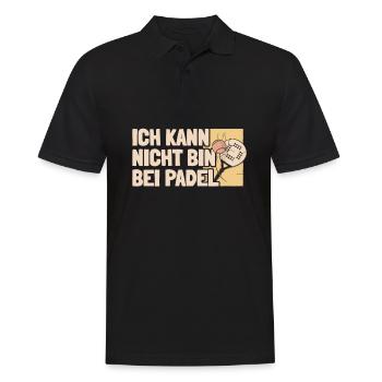 Padel Cool No Puedo Tengo Padel - Männer Poloshirt - Schwarz - Vorne - Kai (181cm)