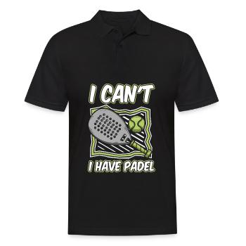 Padel No Puedo Tengo Padel - Männer Poloshirt - Schwarz - Vorne - Kai (181cm)