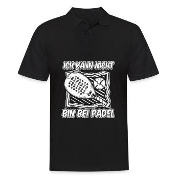 Padel No Puedo Tengo Padel - Männer Poloshirt - Schwarz - Vorne - Kai (181cm)
