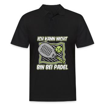 Padel No Puedo Tengo Padel - Männer Poloshirt - Schwarz - Vorne - Kai (181cm)
