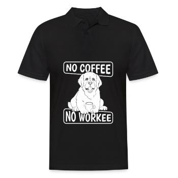 Coffee Café St. Bernardiner Hund - Polo Homme - noir - Devant - Kai (181cm)