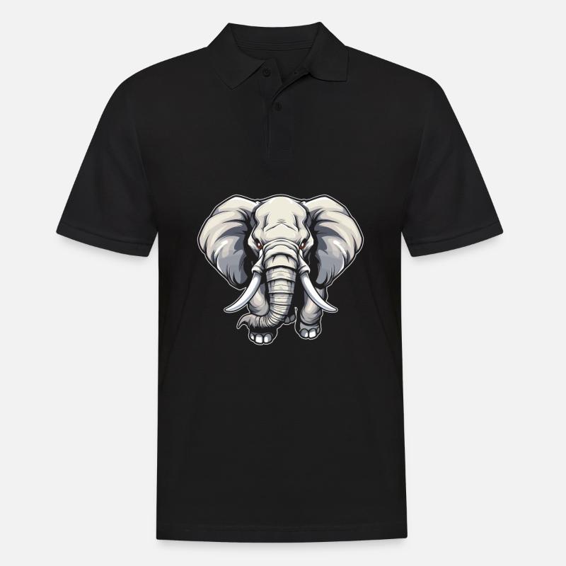 Éléphant - Polo Homme - noir
