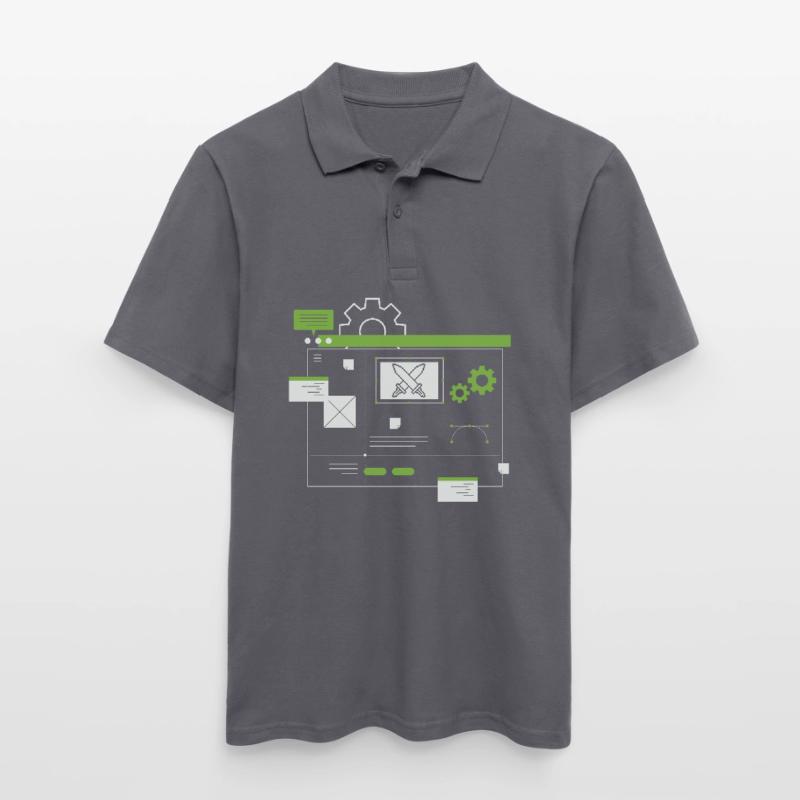 Entwickler Coder Programmierer Männer Poloshirt