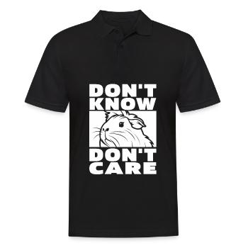Cochon d’Inde Cochon d’Inde Drôle - Polo Homme - noir - Devant - Kai (181cm)