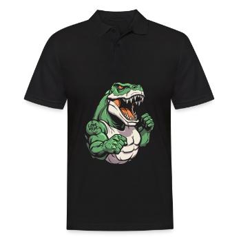Trex T Rex Dino J’Aime Maman - Polo Homme - noir - Devant - Kai (181cm)