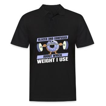 Donut Fitness Funny Donut Gym - Polo Homme - noir - Devant - Kai (181cm)