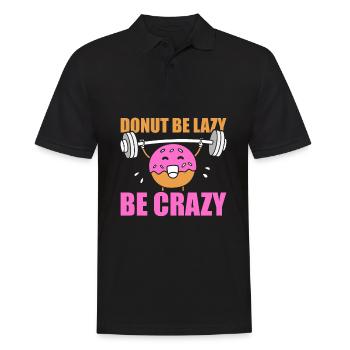 Donut Fitness Donut Gym - Polo Homme - noir - Devant - Kai (181cm)