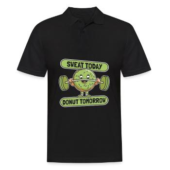 Donut Fitness Donut Gym - Polo Homme - noir - Devant - Kai (181cm)