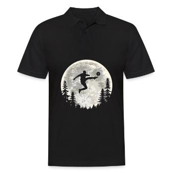 Football Football Lune - Polo Homme - noir - Devant - Kai (181cm)