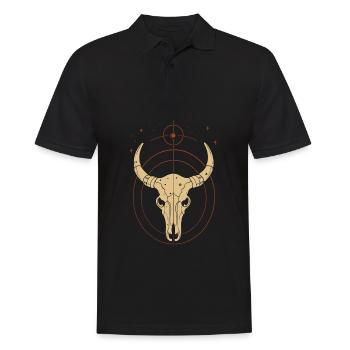Signe du zodiaque Taureau - Polo Homme - noir - Devant - Kai (181cm)
