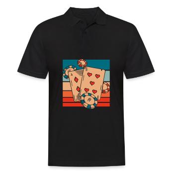 Poker - Polo Homme - noir - Devant - Kai (181cm)