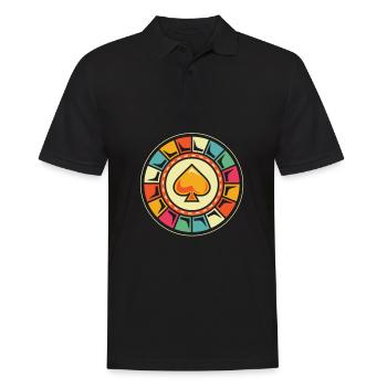 Poker - Polo Homme - noir - Devant - Kai (181cm)