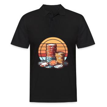 Poker - Polo Homme - noir - Devant - Kai (181cm)