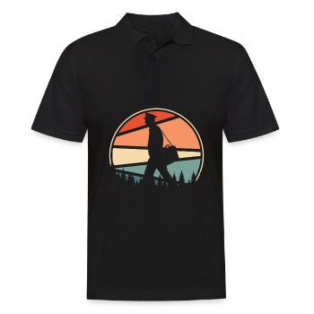 Postman Postman - Men's Polo Shirt - black - Front - Kai (181cm)