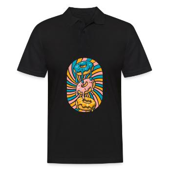 Doughnut - Men's Polo Shirt - black - Front - Kai (181cm)