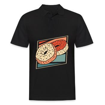 Doughnut - Men's Polo Shirt - black - Front - Kai (181cm)