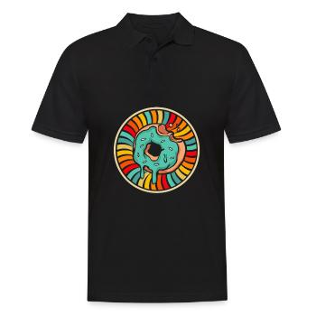 Doughnut - Men's Polo Shirt - black - Front - Kai (181cm)