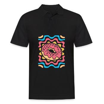 Doughnut - Men's Polo Shirt - black - Front - Kai (181cm)