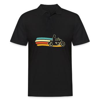 Moto Motard Motard - Polo Homme - noir - Devant - Kai (181cm)