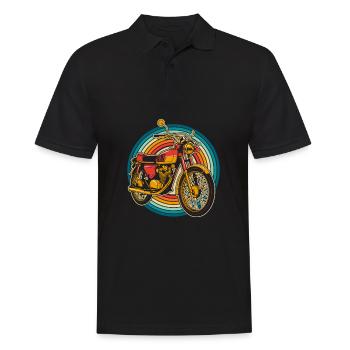 Moto Motard Motard - Polo Homme - noir - Devant - Kai (181cm)