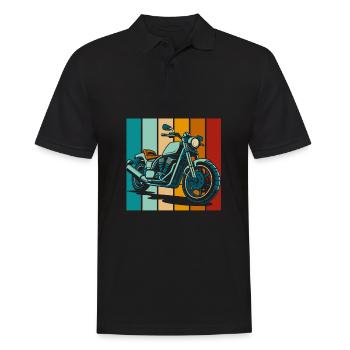 Moto Motard Motard - Polo Homme - noir - Devant - Kai (181cm)