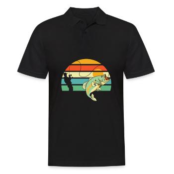 Pêche à la ligne - Polo Homme - noir - Devant - Kai (181cm)