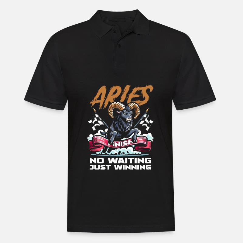Ariete Astrologia Divertente - Polo da uomo - nero