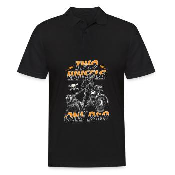 Motorrad Biker Motorbike Motorcycle Dad - Men's Polo Shirt - black - Front - Kai (181cm)