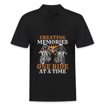 Motorrad Biker Motorbike Motorcycle Dad - Men's Polo Shirt - black - Front - Kai (181cm)