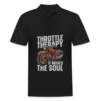 Moto Motard Motard - Polo Homme - noir - Devant - Kai (181cm)