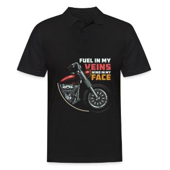 Moto Motard Motard - Polo Homme - noir - Devant - Kai (181cm)