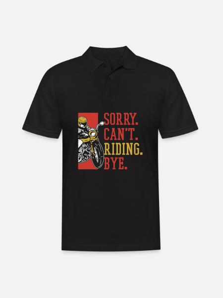 Motorcycle Biker Motorbike - Men's Polo Shirt - black